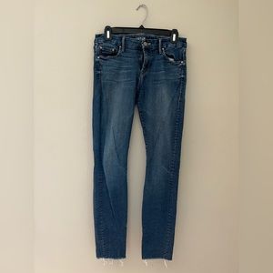 MOTHER Looker Ankle Fray - Girl Crush